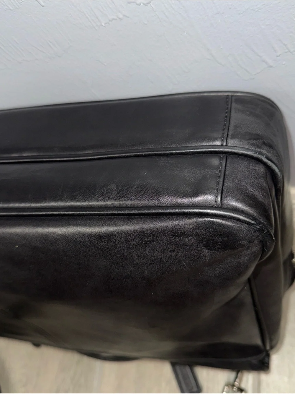 Coach K33-5237 Black Laptop Leather The Connor Organizer Briefcase Authentic
